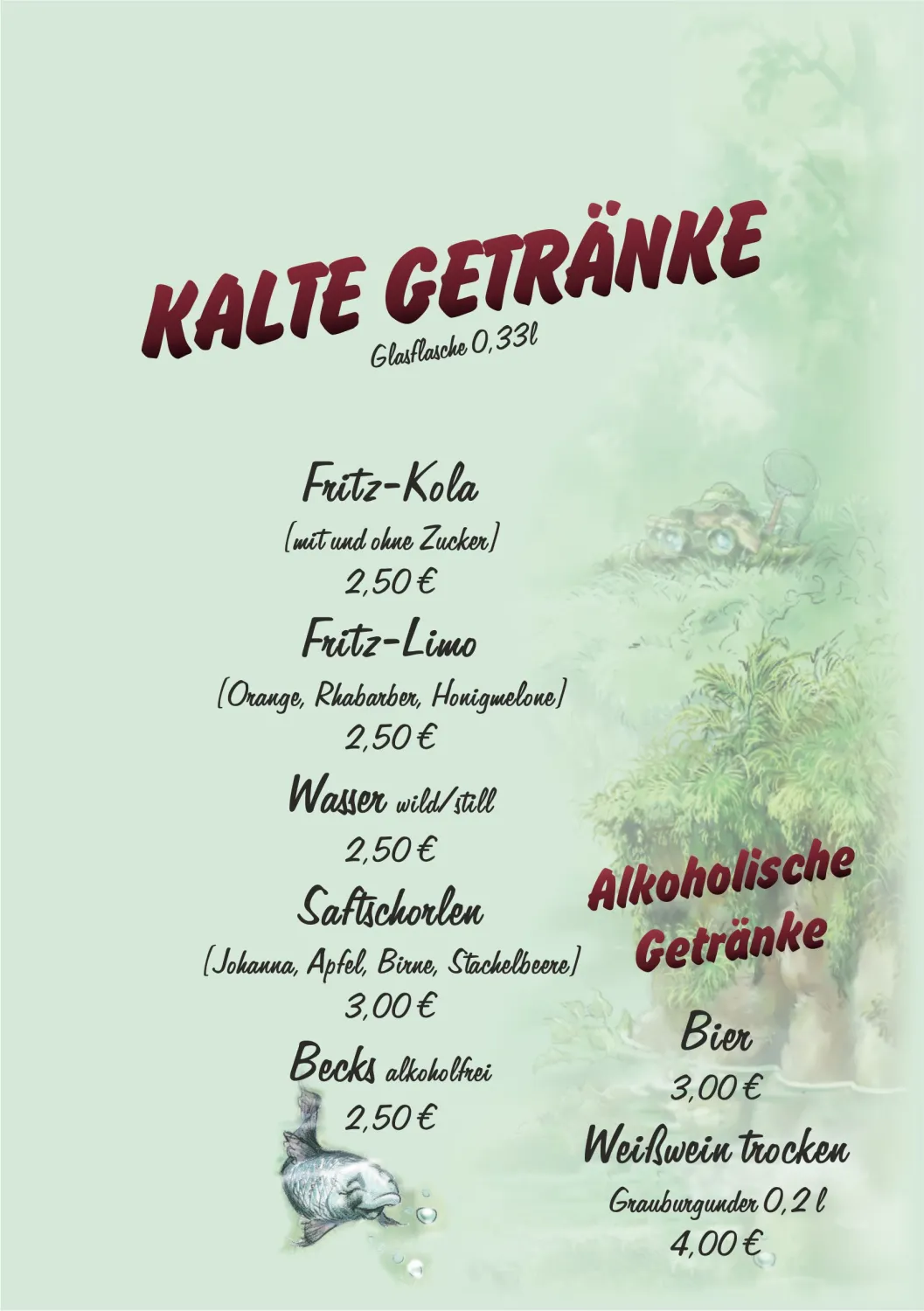 Speisekarte