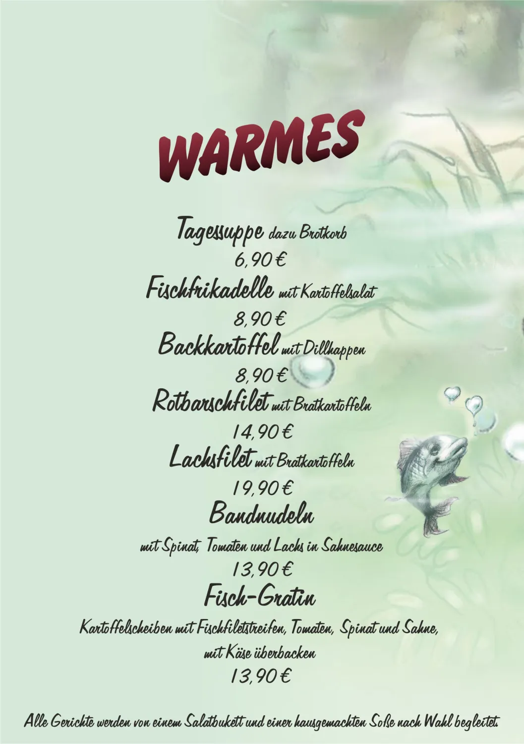 Speisekarte